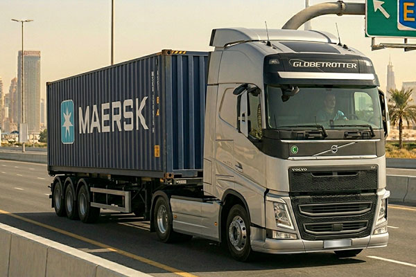 Container trailer transport
