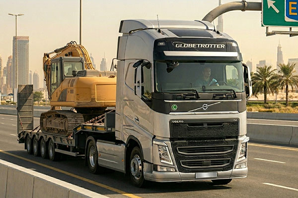 Lowbed trailer for heavy equipment